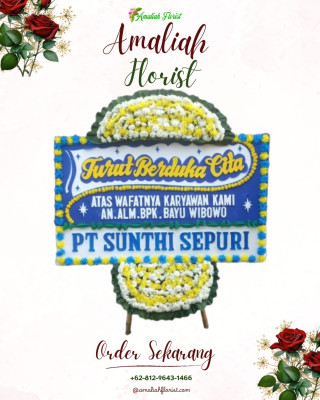Papan Bunga Duka di Purwomartani